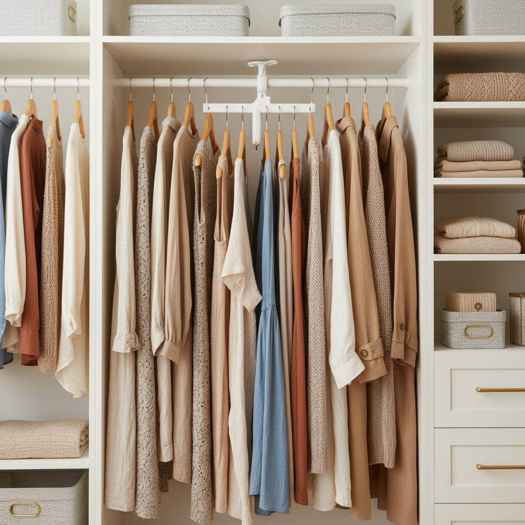 360° Rotating Magic Hanger – Foldable Space-Saving Clothes Organizer